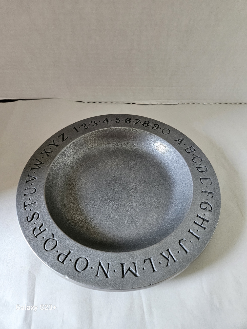 Wilton Armetale Alloy Decorative Alphabet Accent Bowl Made In Joy, PA USA